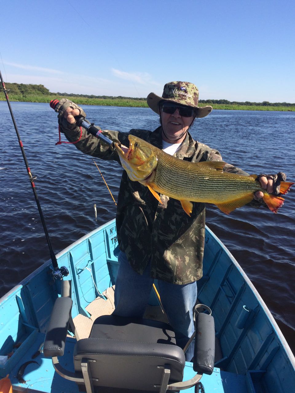 Pescador no Pantanal